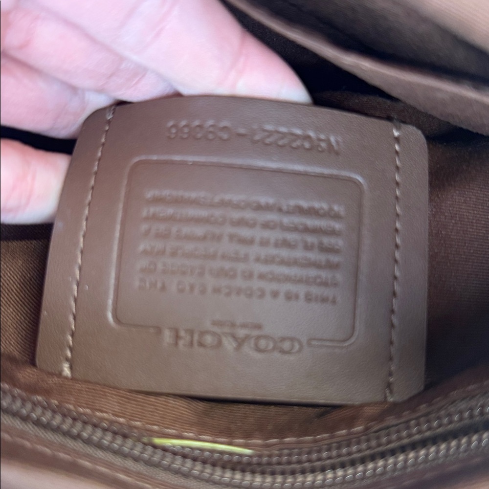 Coach C9366 Thompson Small map bag Jacquard varsity strip leather messenger - Picture 5 of 15
